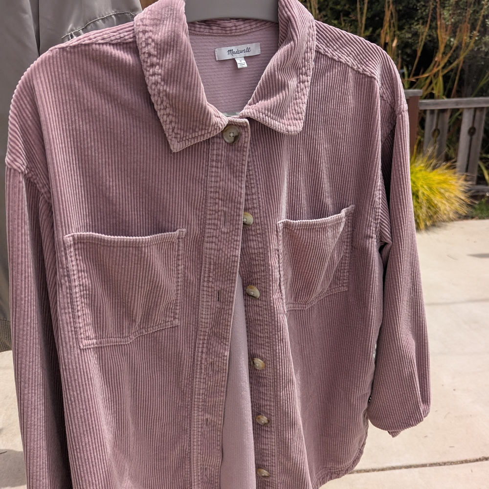 Madewell Pink Corduroy Shirt